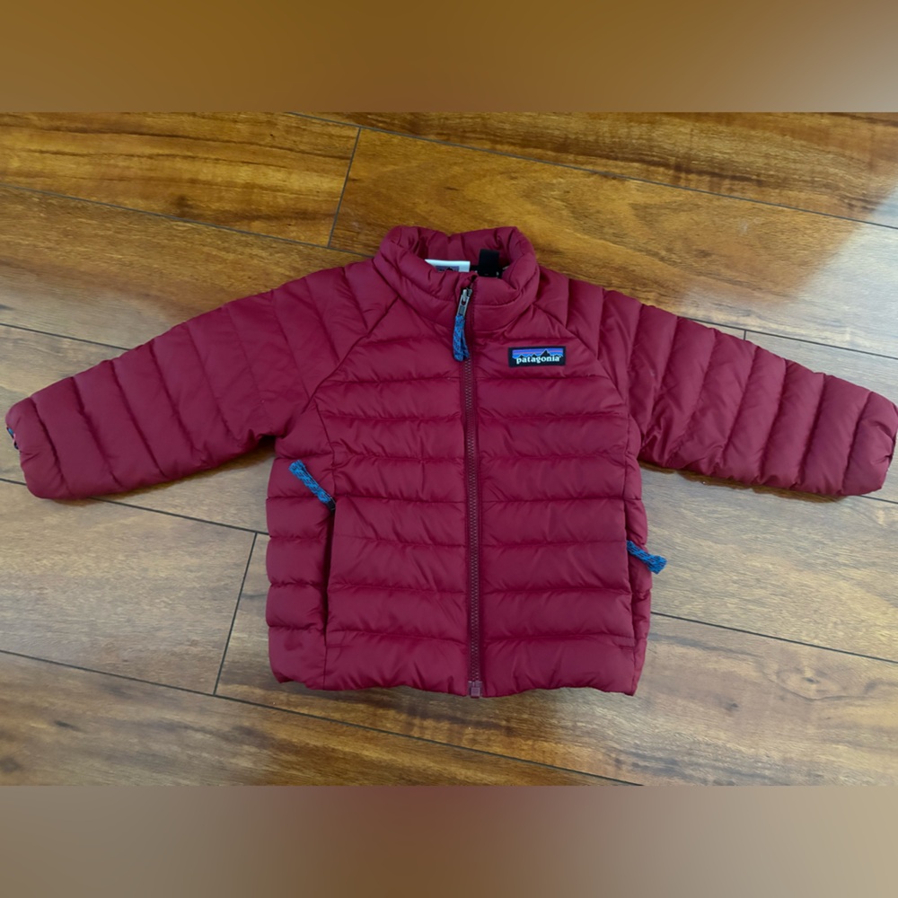 Patagonia Kids Burgundy Puffer Jacket